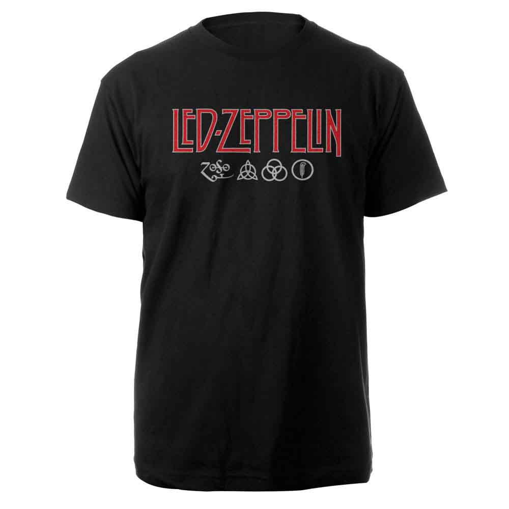 Led Zeppelin Logo & Symbols Black