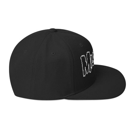 Merch Moment Misfits - White Drip Logo Snapback HD Embroidered Hat
