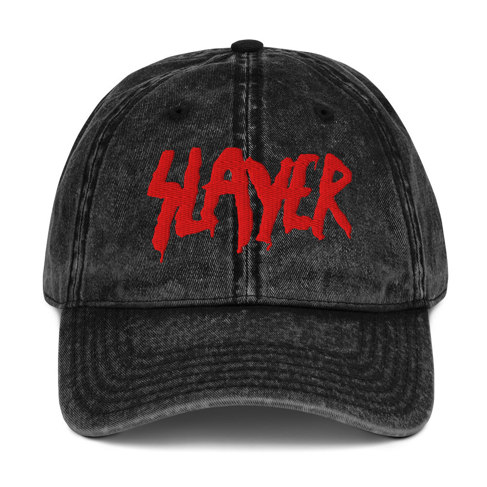 Merch Moment Slayer - Vintage Cotton Twill HD Embroidered Cap