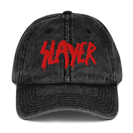 Merch Moment Slayer - Vintage Cotton Twill HD Embroidered Cap