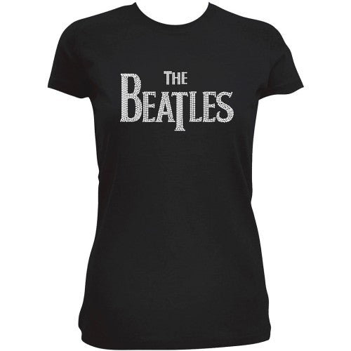 The Beatles Drop T Logo Black