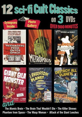 12 Sci-Fi Cult Classics - 3-Disc DVD Set
