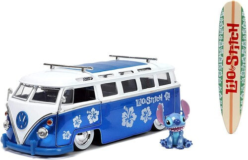 1:24 1963 Vw Bus W/Stitch Figure Disney Lilo & Stitch - 1:24 1963 VW Die-Cast Bus & Stitch Figure - CD Album