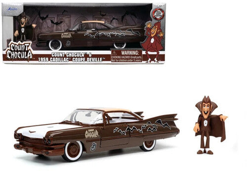 1:24 '59 Cadiallac Deville W/Count Chocula Fig General Mills - 1:24 '59 Cadiallac Coupe Deville Die-Cast Car & Count Chocula Figure - DVD