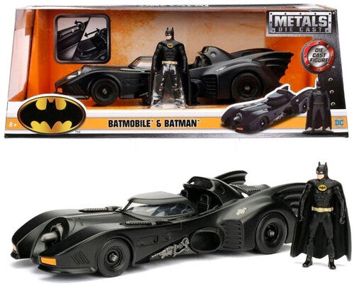 1:24 Batmobile - '89 Batmobile W/ Batman DC Batman - 1:24 1989 Batmobile Die-Cast Car & Batman Figure - CD Album