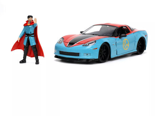 1:24 Hwr - '06 Corvette Z06 W/Dr. Strange Marvel Avengers - Hollywood Rides - 1:24 '06 Corvette Z06 & Dr. Strange Figure - CD Album