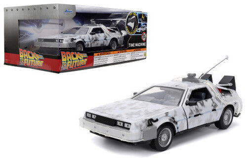 1:24 Hwr Btf - Time Machine Frost (4PC) Back to the Future - Hollywood Rides - 1:24 Time Machine Die-Cast Car with Lights (Frost) - CD Album