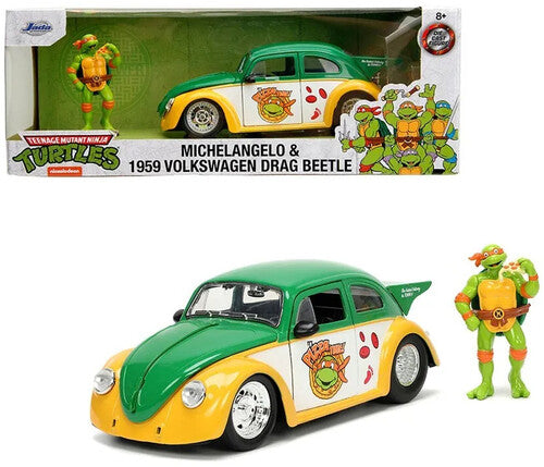 1:24 Vw Drag Beetle W/ Tmnt Michelangelo Fig Teenage Mutant Ninja Turtles - 1:24 VW Drag Beetle & Michelangelo Figure (TMNT) - CD Album