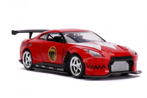 1:32 2009 Nissan Gt-R (R35) (Red Ranger Theme) Power Rangers - Hollywood Rides - 1:32 2009 Nissan Gt-R (R35) Die-Cast Car Red Ranger Deco - Collectibles
