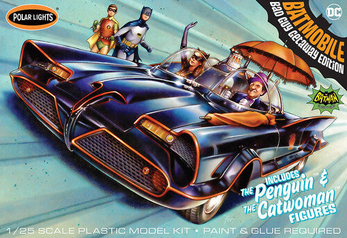 1966 Batmobile W/Catwoman & Penguin Figures Batman 1966 Batmobile w/Catwoman & Penguin Figures AMT Model Kit - CD Album