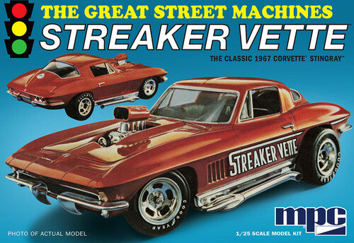 1967 Chevy Corvette Stingray MPC 1967 Chevy Corvette Stingray Streaker Vette 1/25 Scale Model Kit - Consumer Accessories