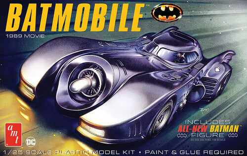 1989 Batmobile W/Seated Batman Figure Batman 1989 Batmobile w/Seated Batman Figure AMT Model Kit - Collectibles