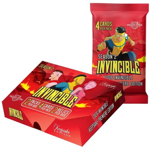 2026 Invincible Season 2 Premiere T/C Breaker Box Keepsake - 2026 Invincible Season 2 - Premiere Trading Cards Breaker Box - CD Album