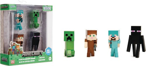 2.5 Metals Minecraft 4 Pk (6PC) W3 Minecraft - MetalFigs - 2.5" Diecast Figure 4-Pack (Steve, Alex, Creeper, Enderman) - CD Album