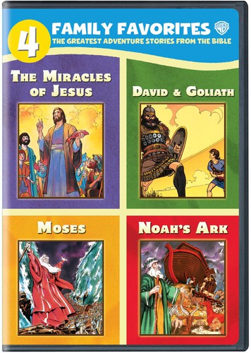 4 Family Favorites: The Greatest Adventure Stories From the Bible - 4-Disc DVD Set