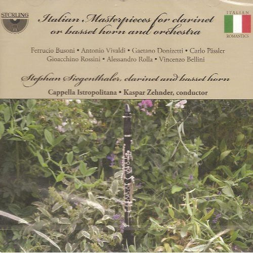 A. Vivaldi Italian Masterpieces for Clarinet or Basset Horn - CD Album