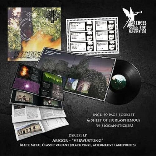 Abigor Verwustung / Invoke The Dark Age - Record Album - Vinyl LP