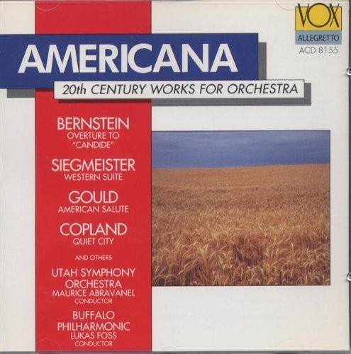 Abravanel / Utah Symphony Orchestra Americana - CD Album