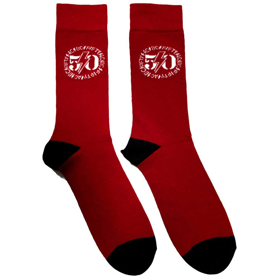 AC/DC 50th Logo Red
