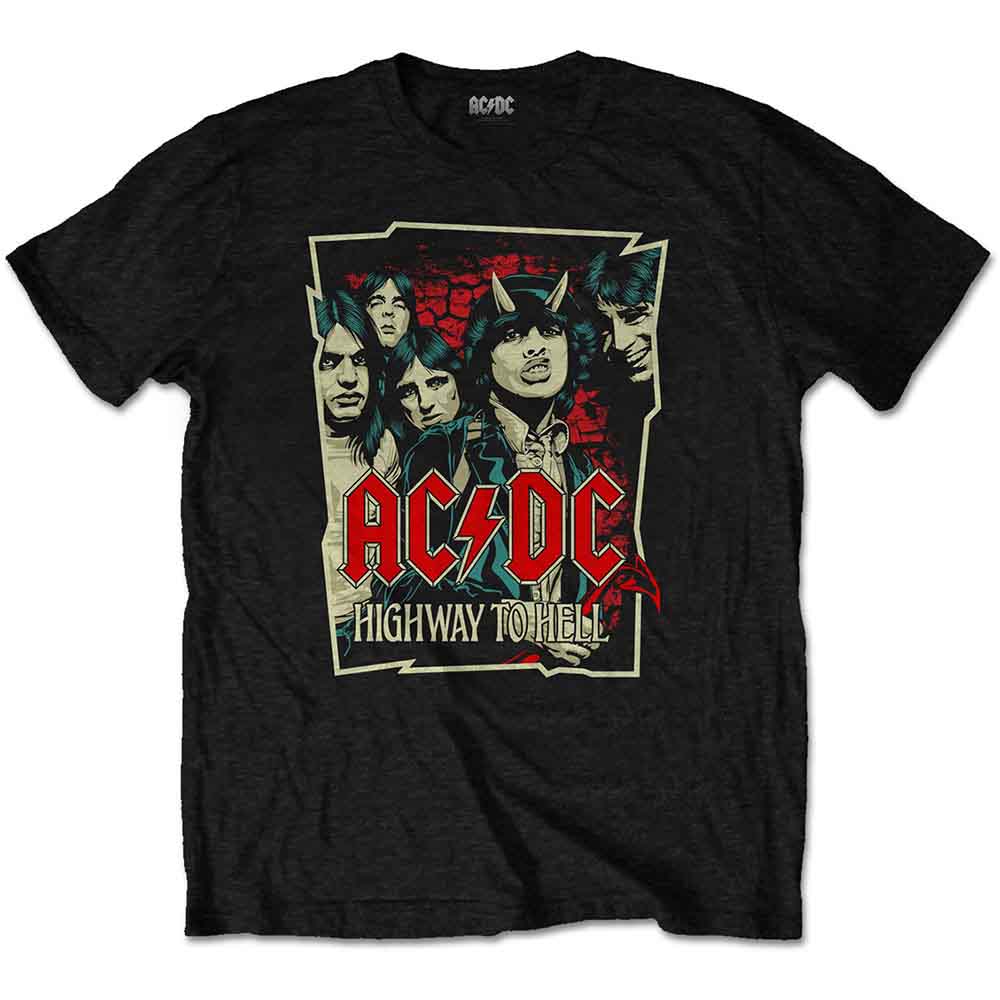 AC/DC Highway To Hell Sketch Black