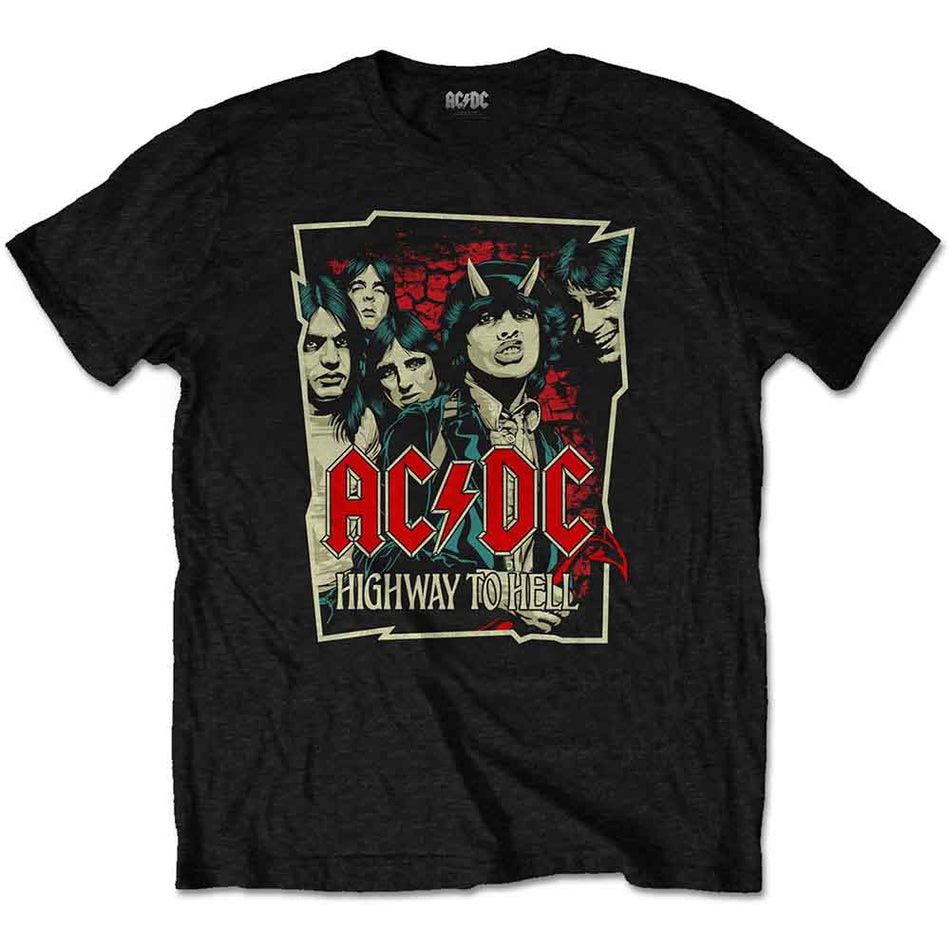 AC/DC Highway To Hell Sketch Black