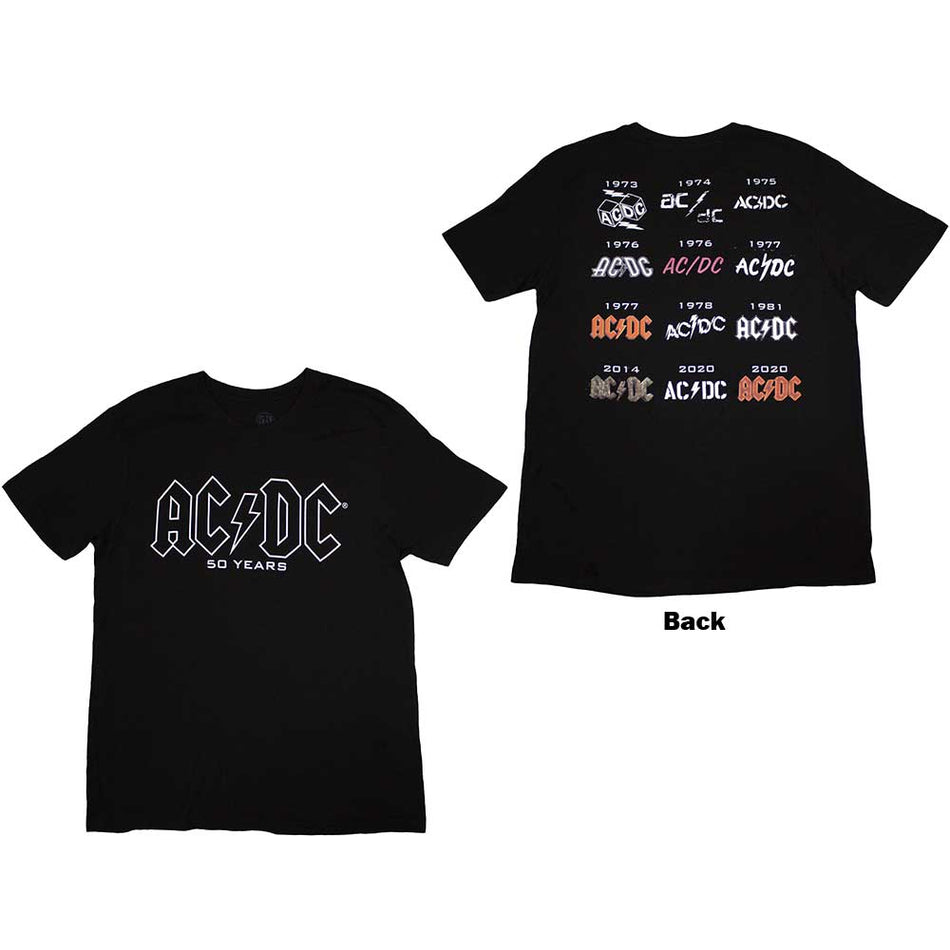 AC/DC Logo History Black