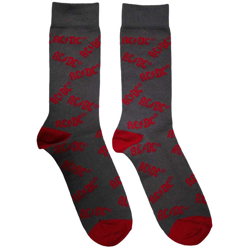 AC/DC Logo Pattern Grey