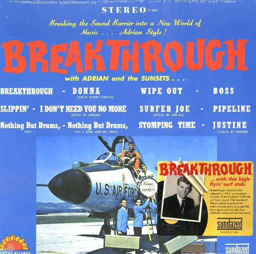 Adrian & the Sunsets Breakthrough - Record Album - Vinyl LP