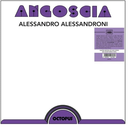ALESSANDRO ALESSANDRONI Angoscia - Record Album - Vinyl LP
