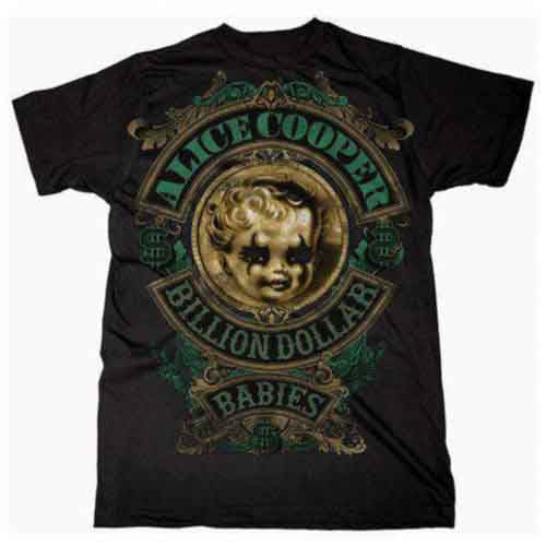 Alice Cooper Billion Dollar Baby Crest Black