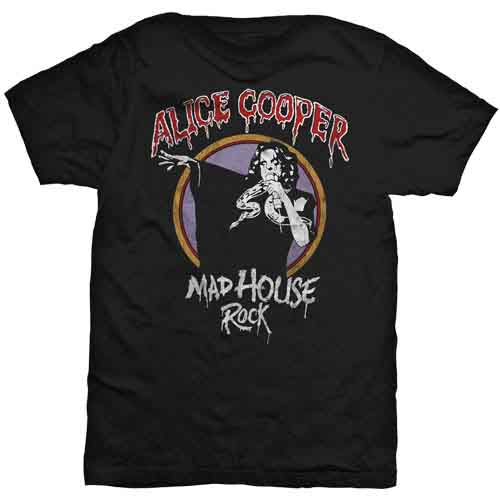 Alice Cooper Mad House Rock Black