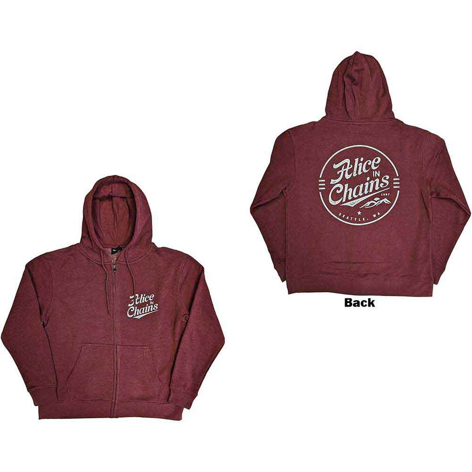 Alice In Chains Circle Emblem Red