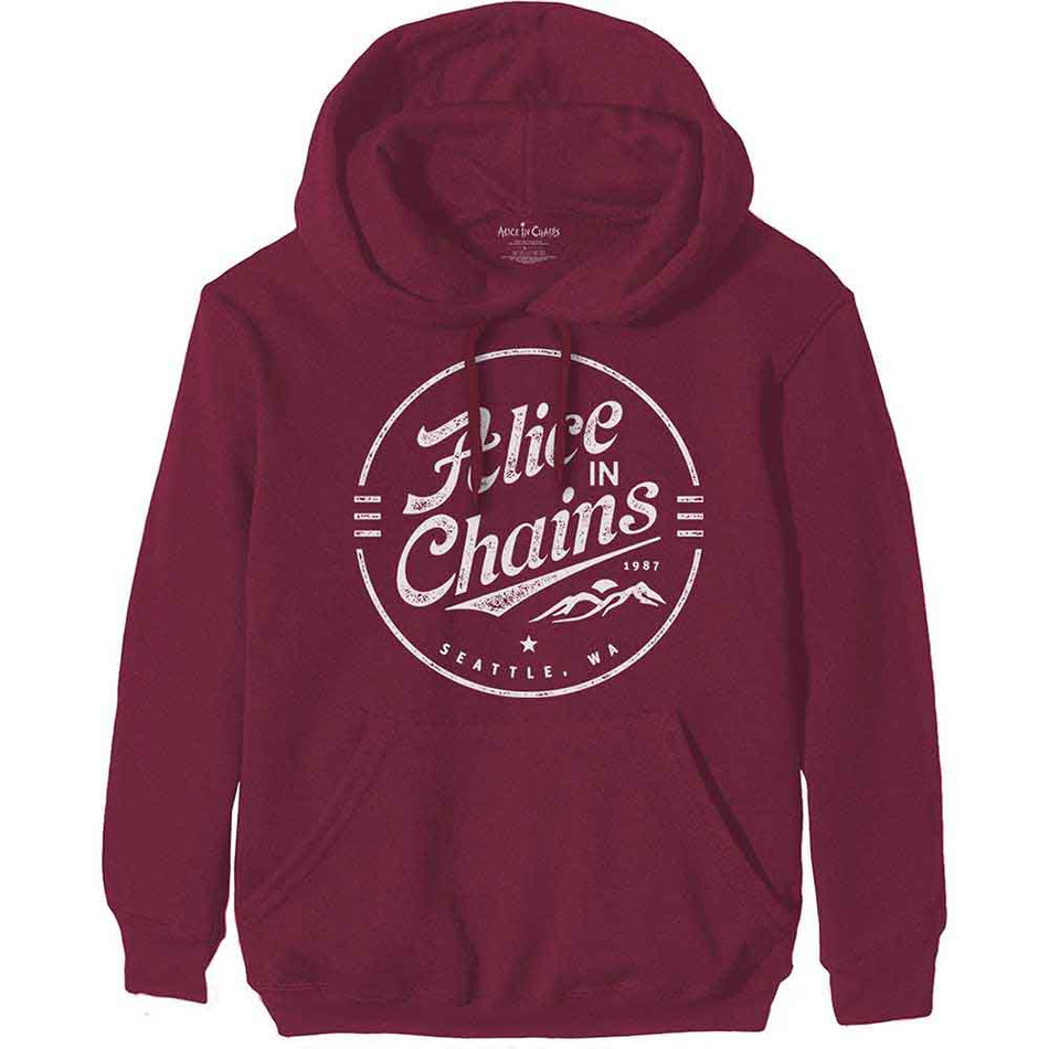 Alice In Chains Circle Emblem Red