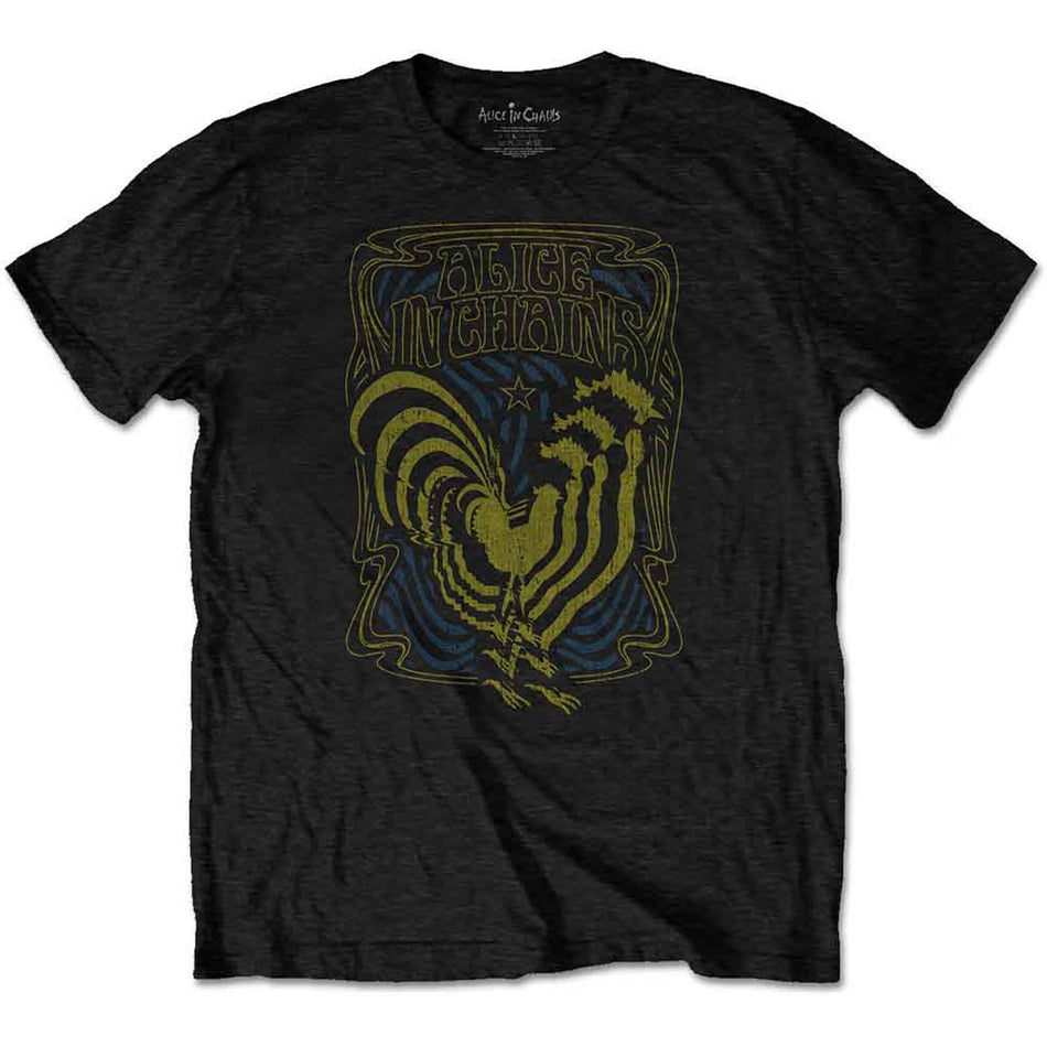 Alice In Chains Psychedelic Rooster Black