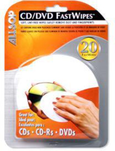 Allsop 50100 Fastwipes CD/Dcd Cleaning Cloth 20 Pk Allsop 50100 Fastwipes CD/DVD Cleaning Cloth Lint Free 20 Pack