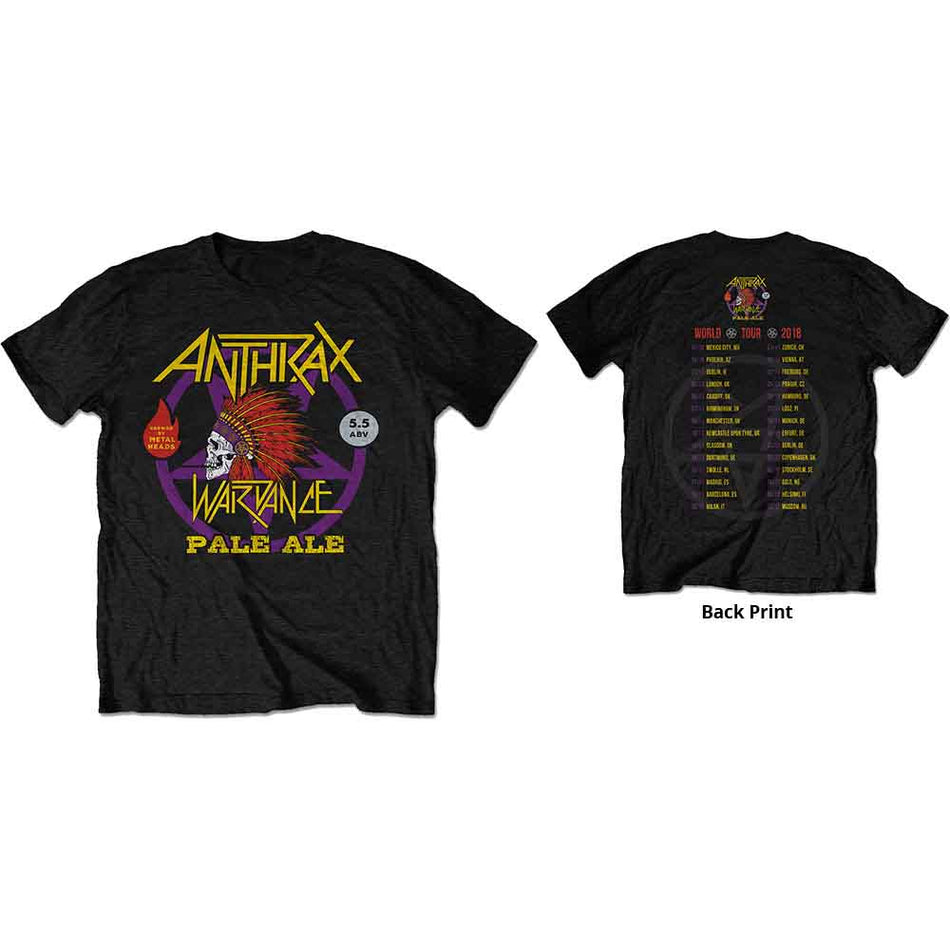 Anthrax War Dance Paul Ale World Tour 2018 Black