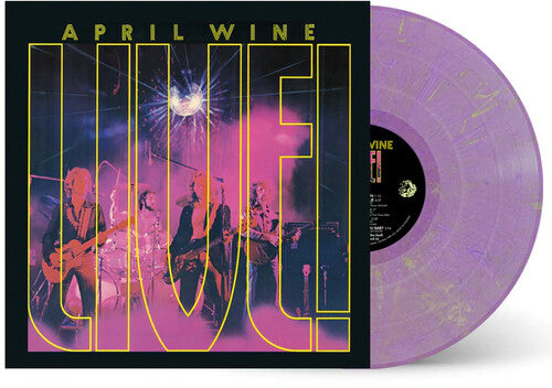 April Wine Live! - Purple With Yellow Specs Vinyl 180G - Record Album - Vinyl LP