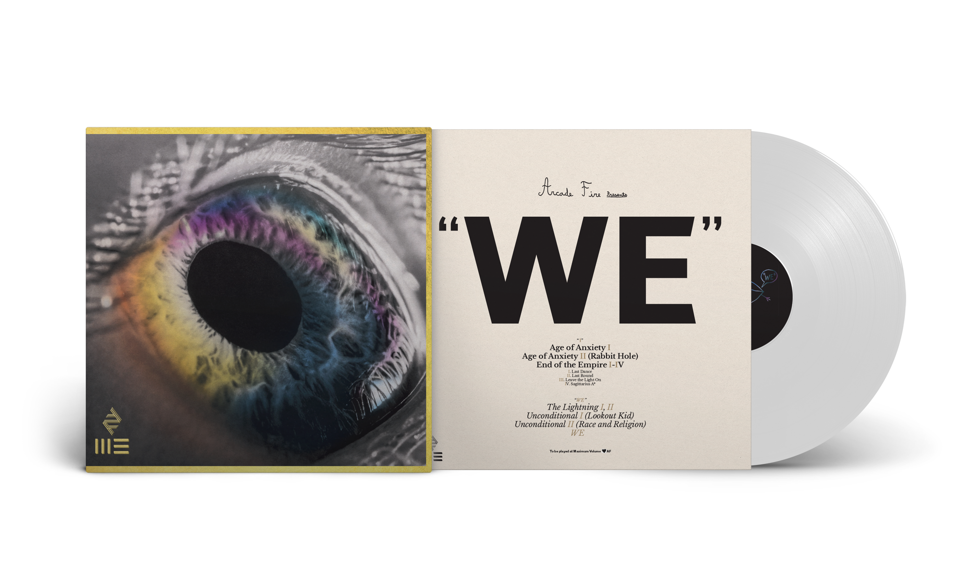 Arcade Fire WE (Colored Vinyl, White, 180 Gram Vinyl, Gatefold LP Jacket, Poster)