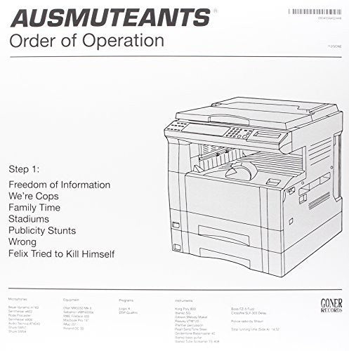 Ausmuteants Order of Operation - Record Album - Vinyl LP