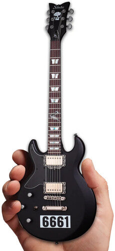Avenged Sevenfold Zacky Vengeance Satin Schecter Black 6661 10 Inch Miniature Guitar Replica - CD Album