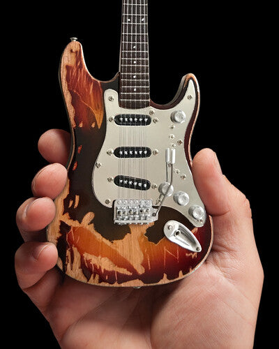 Axe Heaven Frank Zappa Fendor Stratocaster V Fendor Stratocaster Vintage Guitar 10 Inch Miniature Replica Collectible - Collectible