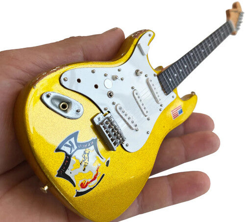 Axe Hvn Dick Dale Fnder Strat Beast Gold Gtr Dick Dale Fender Stratocaster Beast Gold Sparkle 10 Inch Miniature Electric Guitar - CD Album