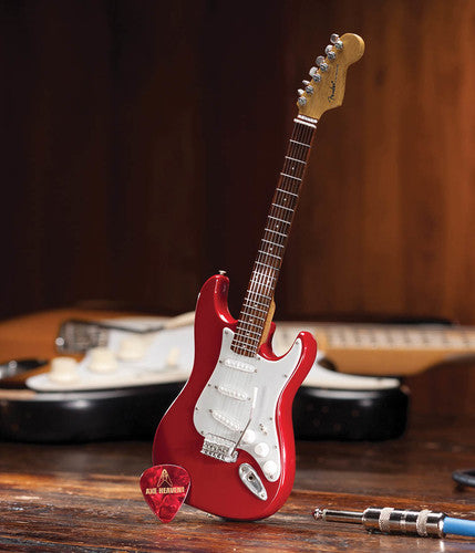 Axe Hvn Fender Strat Classic Red Finish Mini Fender Stratocaster Classic Red Finish 10 Inch Miniature Guitar Replica - CD Album