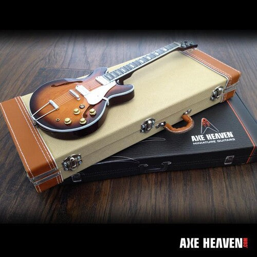 Axe Hvn Mini Guitar Vintage Tweed Guitar Guitar Case Vintage Tweed Style 10 Inch Miniature Guitar Replica - CD Album