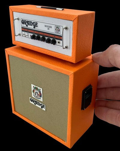 Axe Hvn Orange Stack Gtr Amp Replica Collec Orange ROCKER 30 Stack Guitar Amplifier 1:4 Scale Miniature Replica - CD Album
