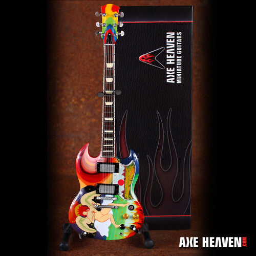 Axe Hvn Psychedelic Fool Miniature Guitar Psychedelic Fool 10 Inch Miniature Guitar Replca Collectible - CD Album