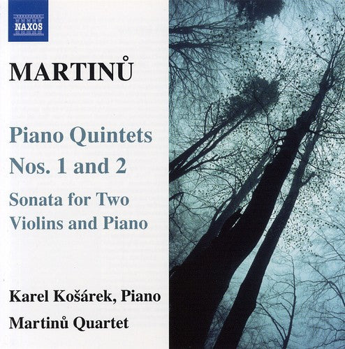 B. Martinu Piano Quartets 1 & 2 - CD Album