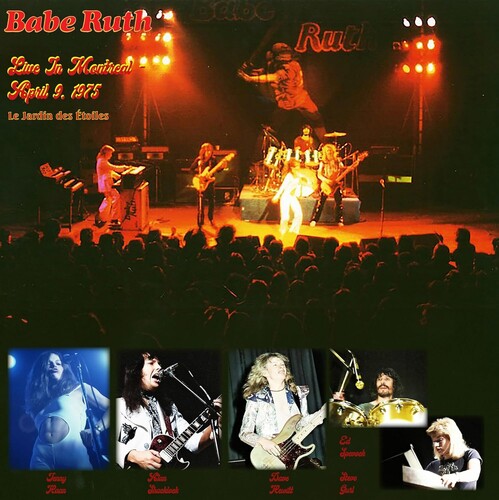 Babe Ruth Live in Montreal - April 9, 1975 - Red Marble - Record Album - Vinyl LP