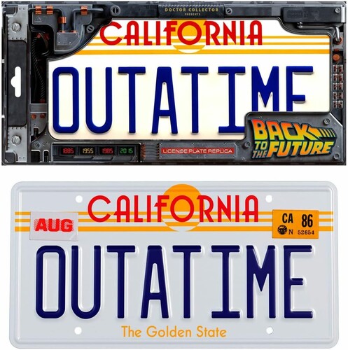 Back to the Future Outatime License Plate Back to the Future - License Plate Replica - OUTATIME