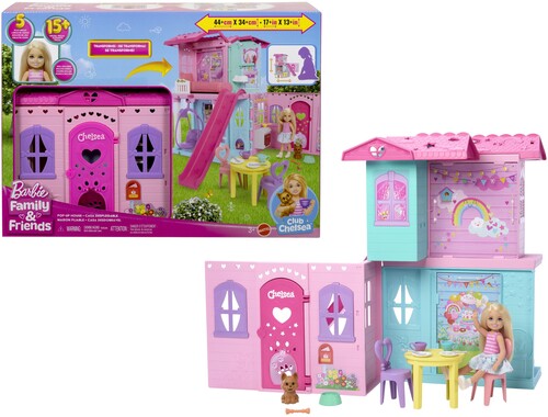 Barbie Barbie Barbie Club Chelsea Pop-Up House, Blonde Doll - CD Album